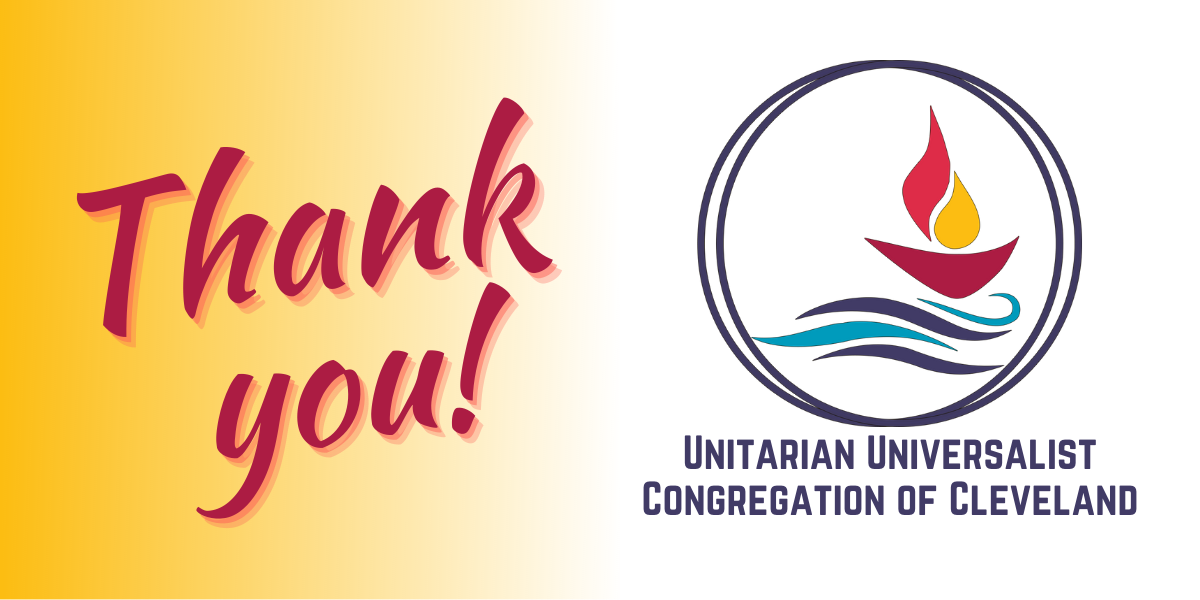 Thank you for supporting UUCC! - Unitarian Universalist Congregation of ...