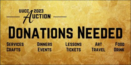 UUCC 2023 Auction Donation Deadline